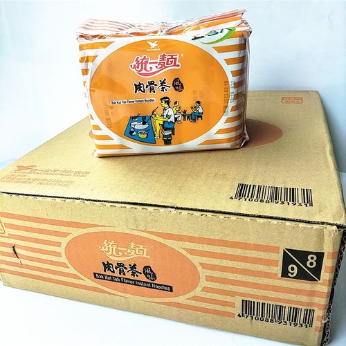 包邮整箱出售 台湾进口统一肉骨茶面袋93g*30包入
